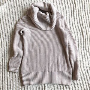 Women’s Light Pink Cowl Neck Sweater, Size 8/M